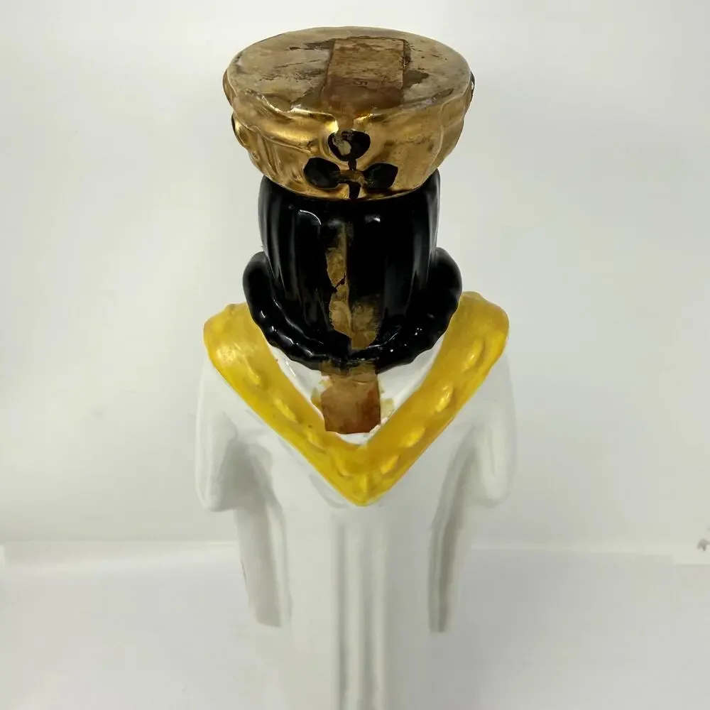 Vintage Ezra Brooks King of Clubs Decanter U.S. Navy Mess Poker Barware